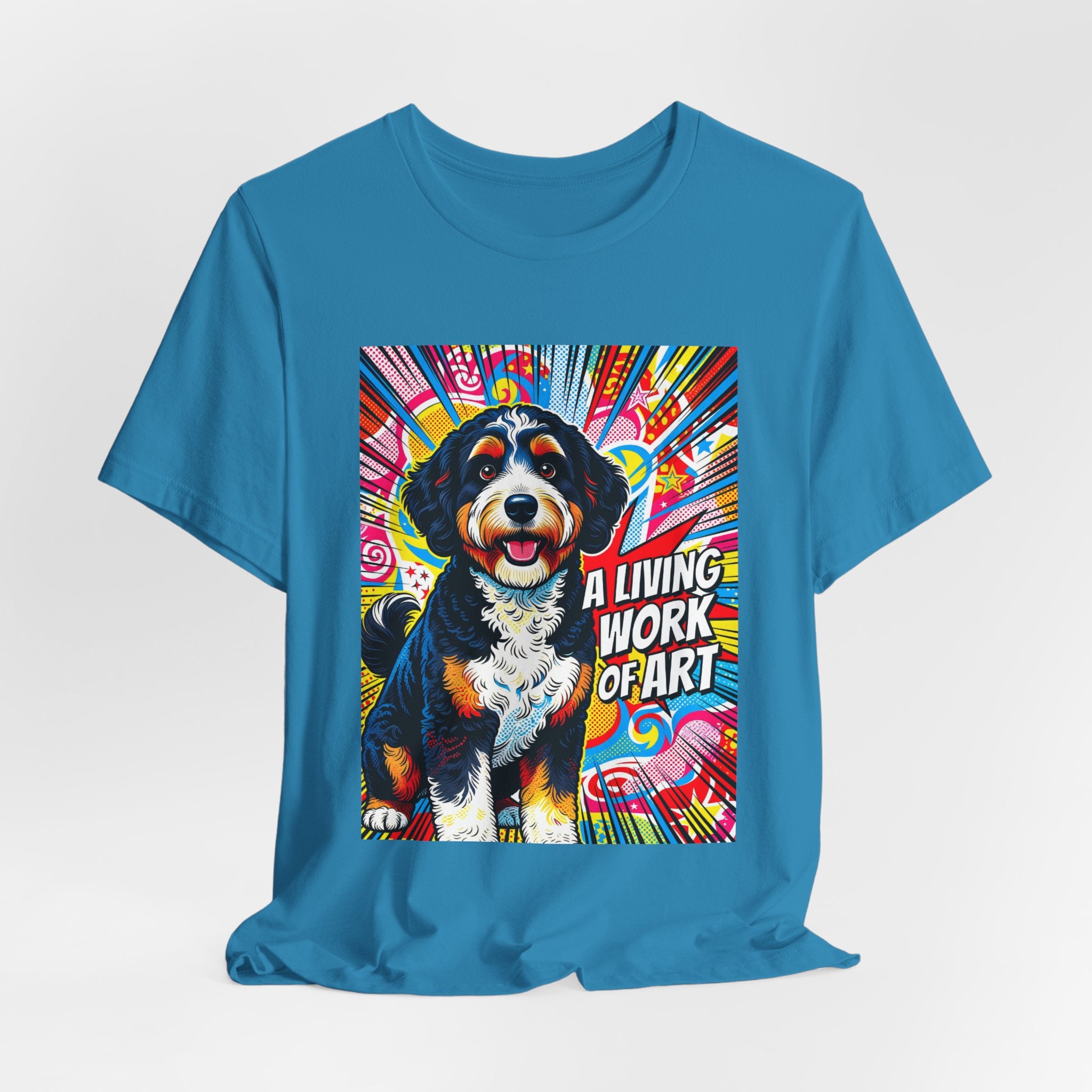 Bernedoodle T Shirt | Living Work of Art Collection | Pop Art