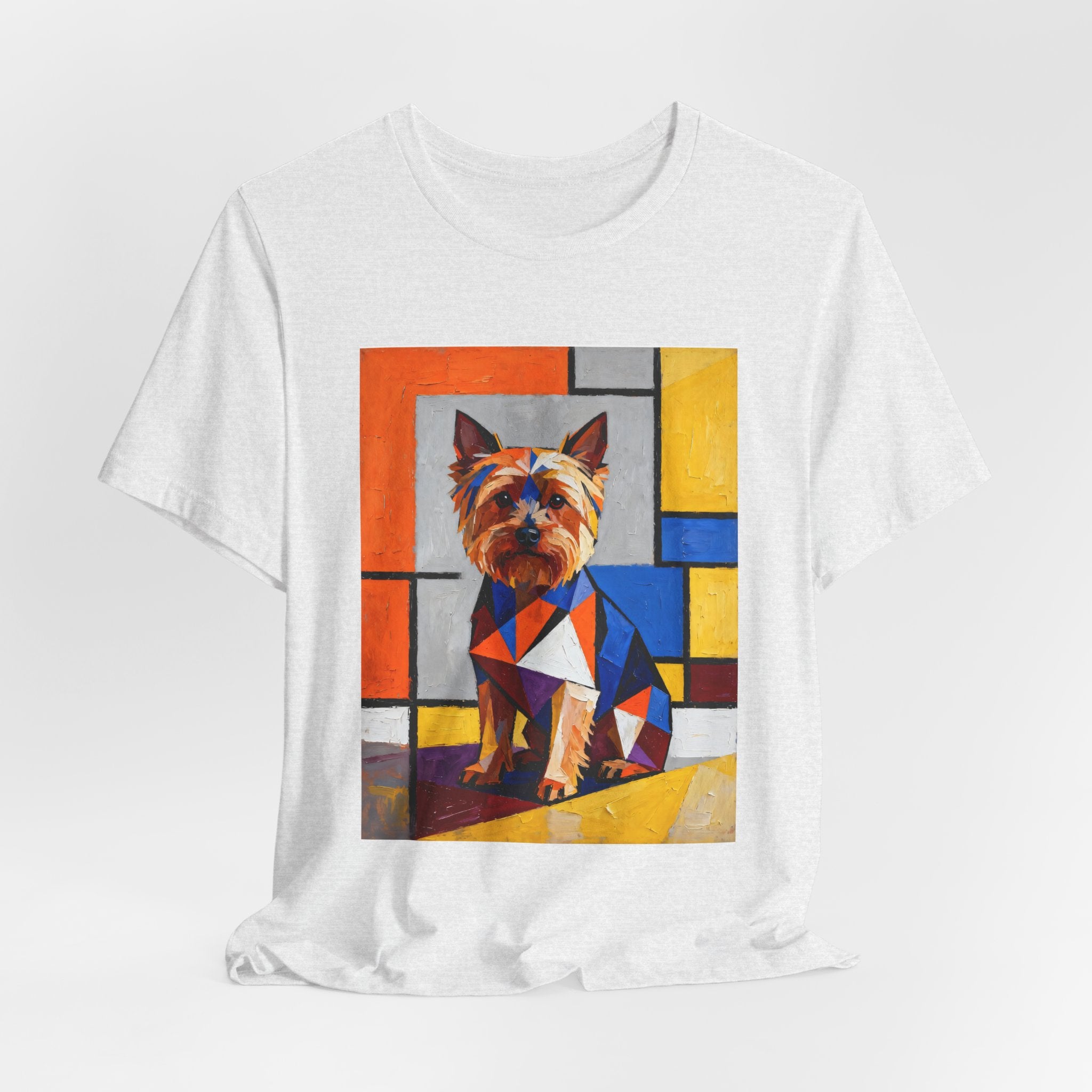 Yorkshire Terrier T Shirt | Living Work of Art Collection | Cubist Style