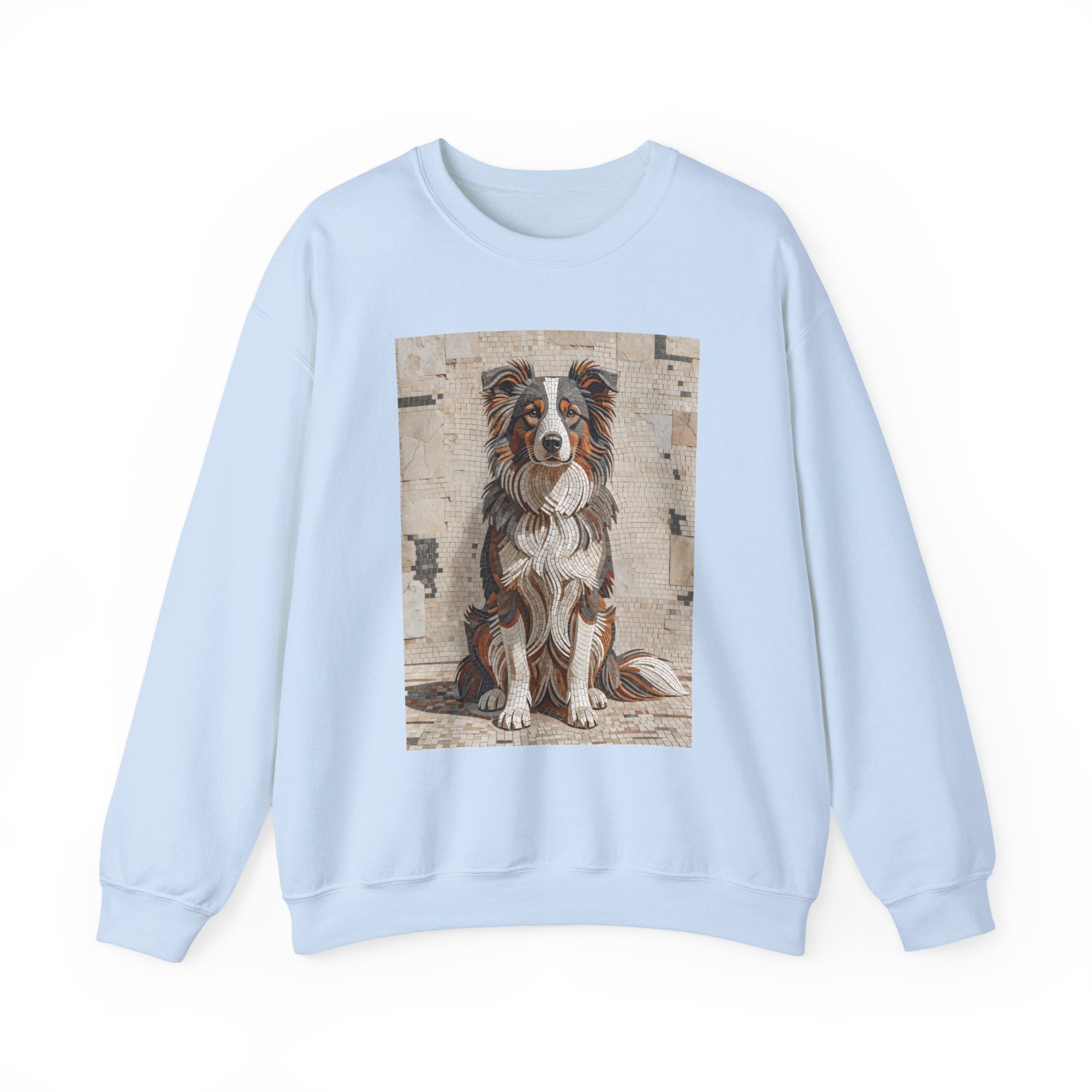 Border Collie Sweatshirt | Living Work of Art Collection | Mosaic Style