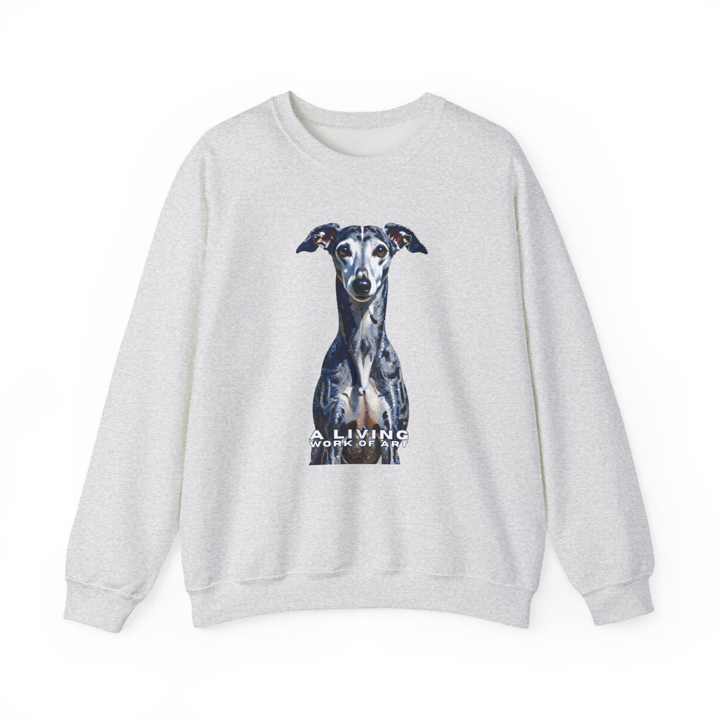 Whippet Sweatshirt | Living Work of Art Collection | Pointillism Style
