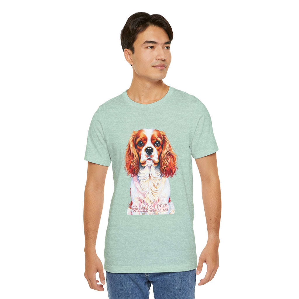 Cavalier King Charles Spaniel T Shirt | Living Work of Art Collection | Pointillism Style