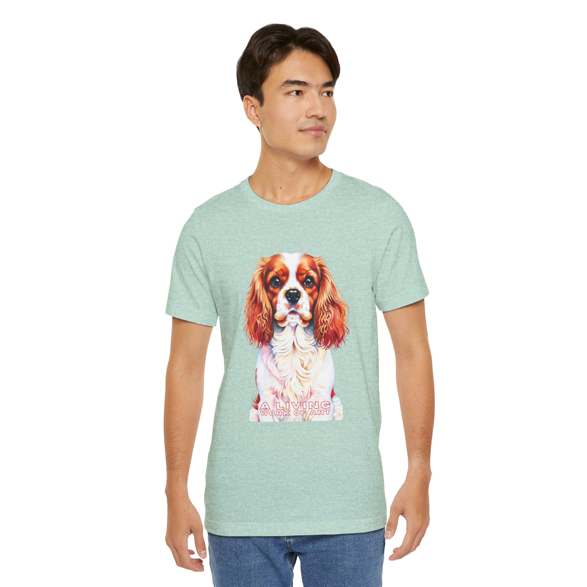 Cavalier King Charles Spaniel T Shirt | Living Work of Art Collection | Pointillism Style