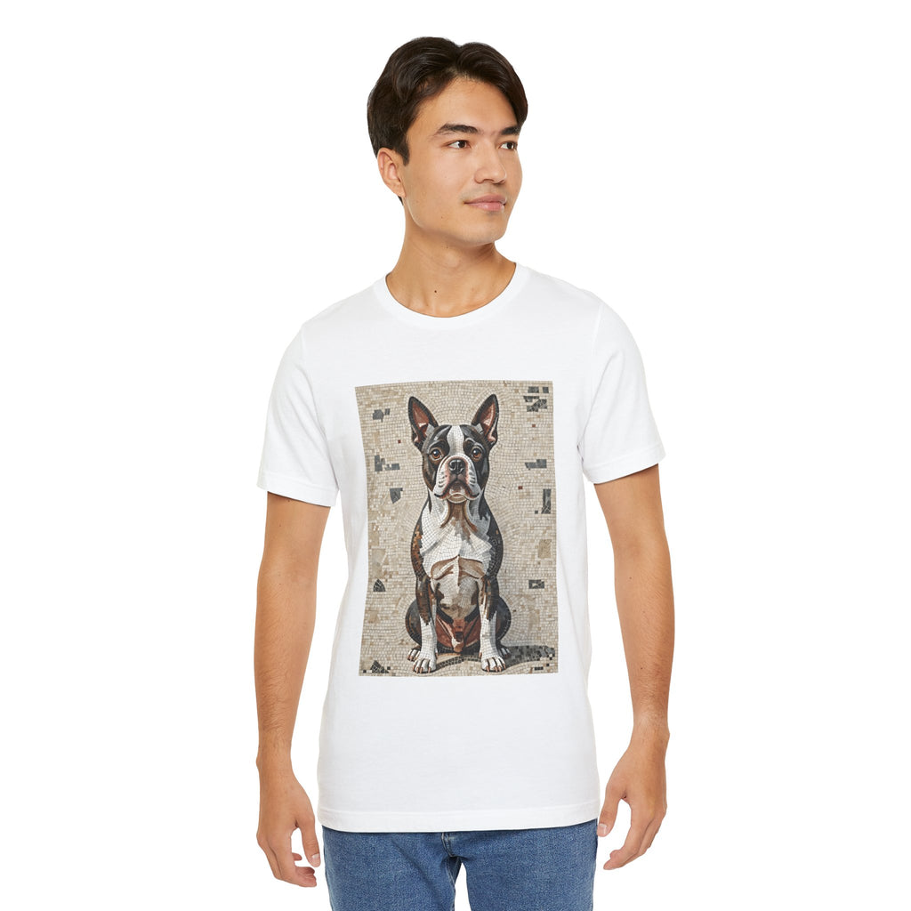 Boston Terrier T Shirt | Living Work of Art Collection | Mosaic Style