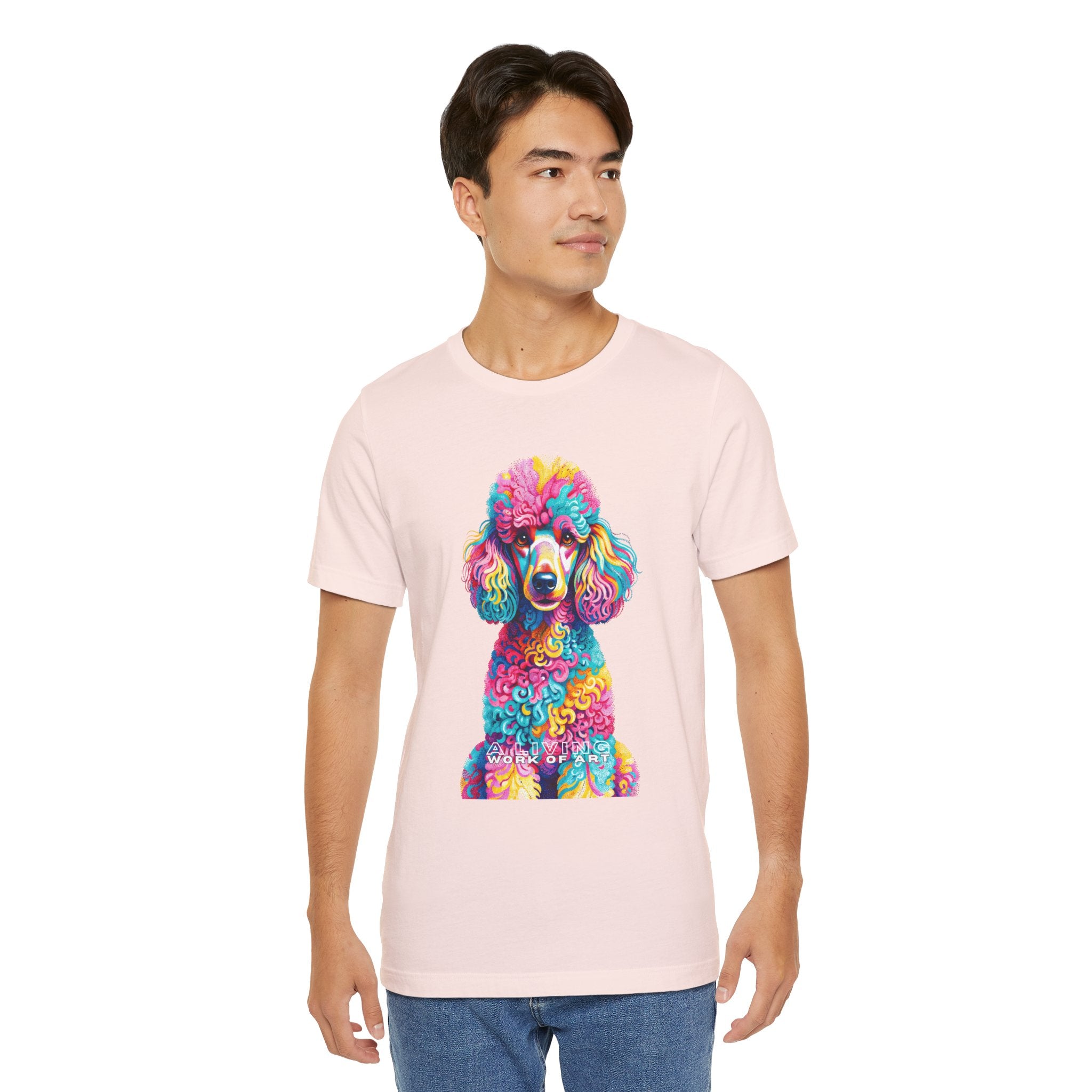 Poodle T Shirt | Living Work of Art Collection | Pointillism Style