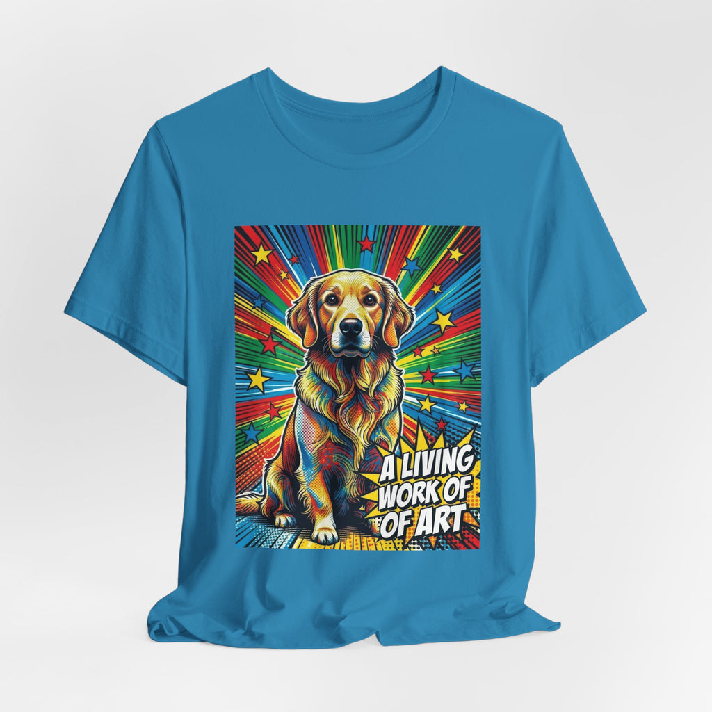 Golden Retriever T Shirt | Living Work of Art Collection | Pop Art