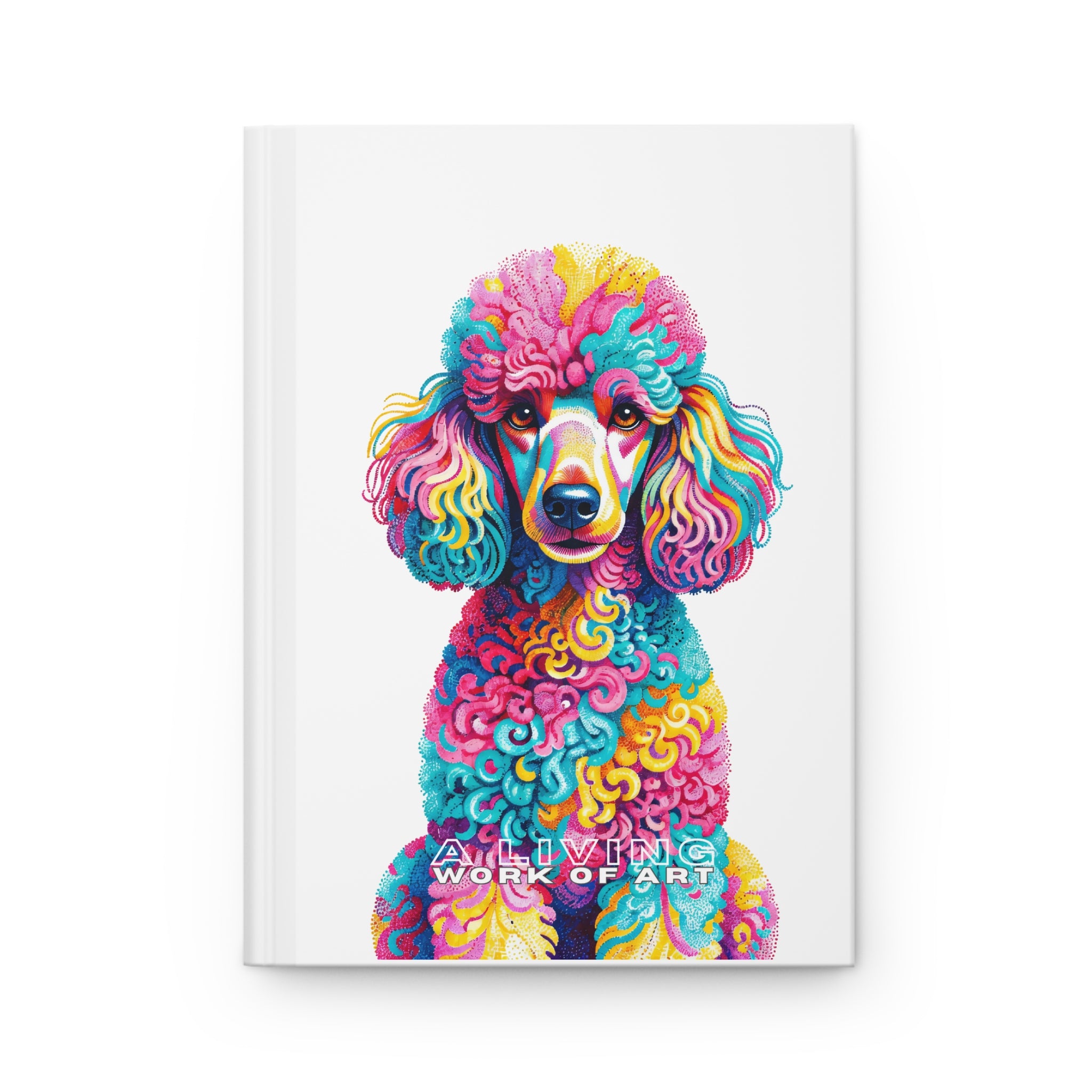 Poodle Notebook | Living Work of Art Collection | Pointillism Style