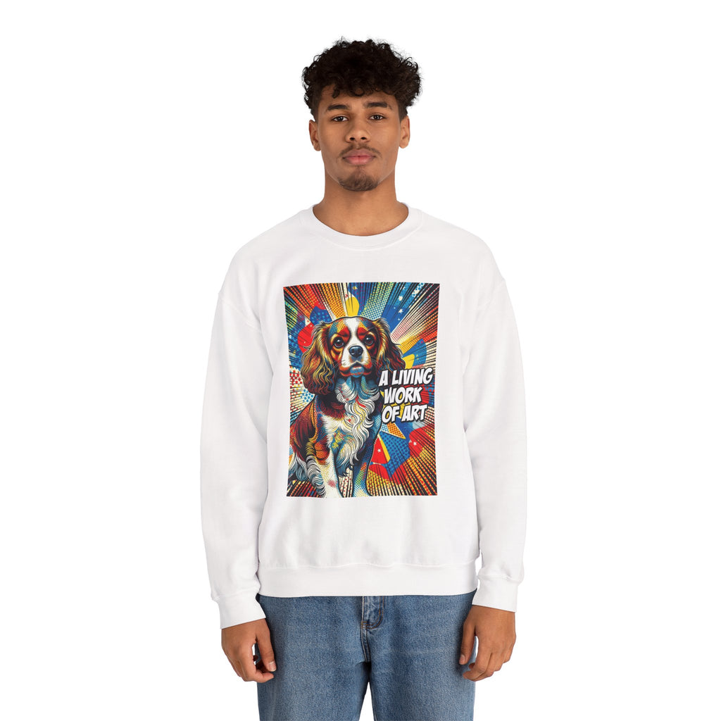 Cavalier King Charles Spaniel Sweatshirt | Living Work of Art Collection | Pop Art