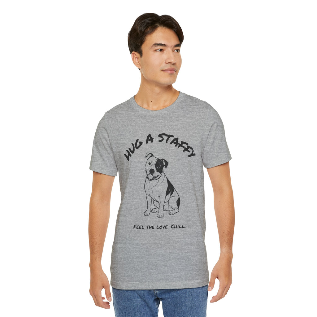 Staffordshire Bull Terrier T Shirt | Hug a Staffy