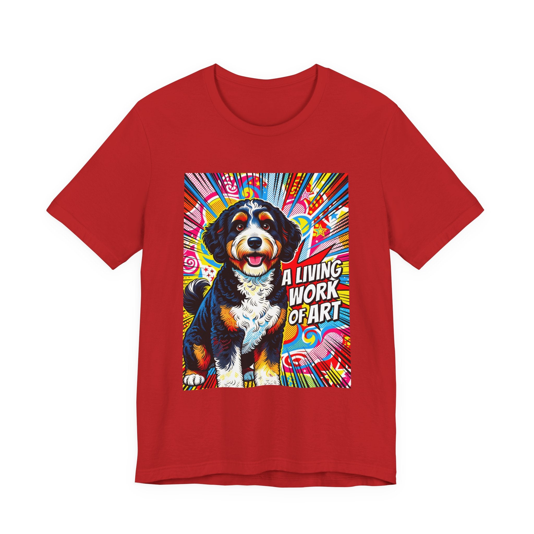 Bernedoodle T Shirt | Living Work of Art Collection | Pop Art