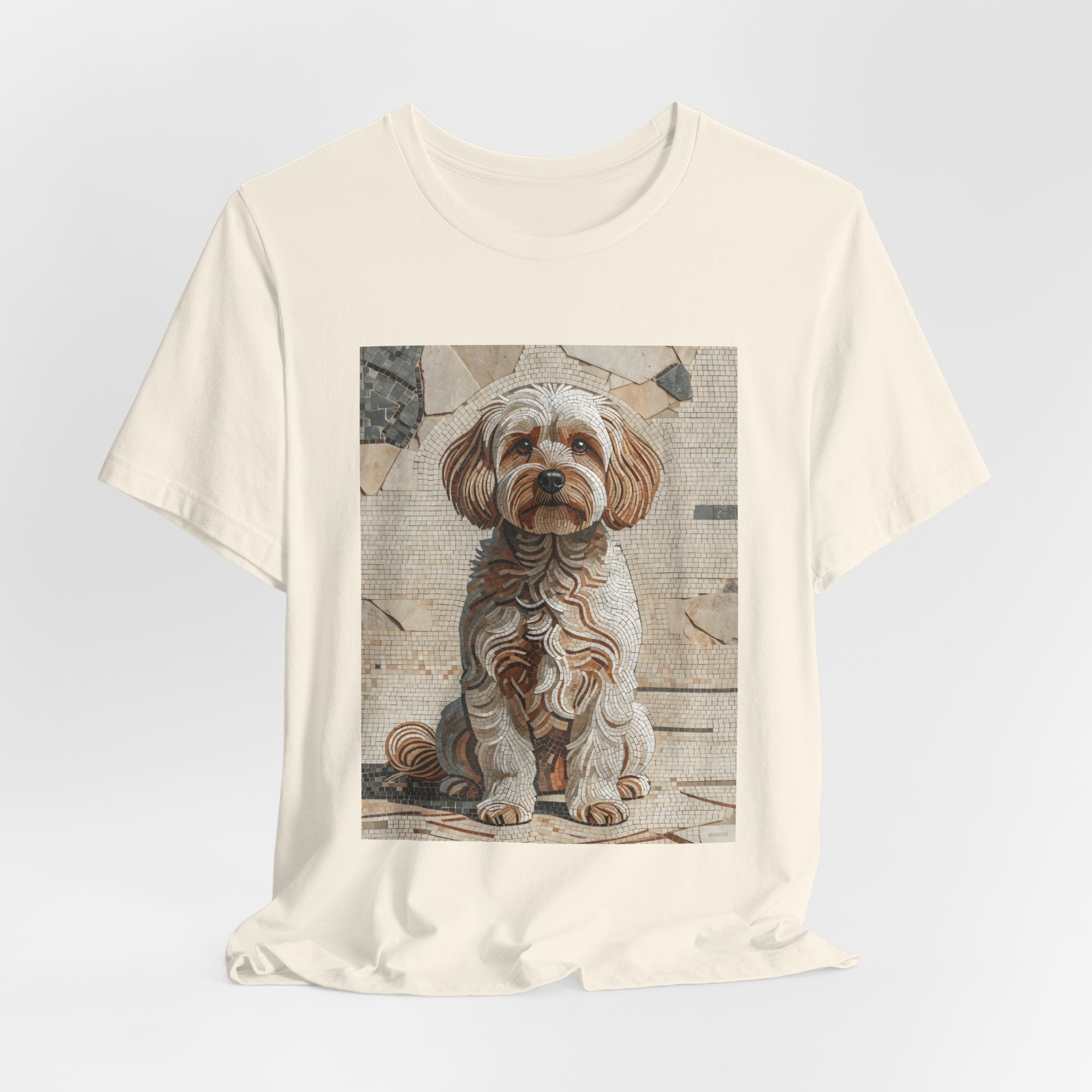 Maltipoo T Shirt | Living Work of Art Collection | Mosaic Style