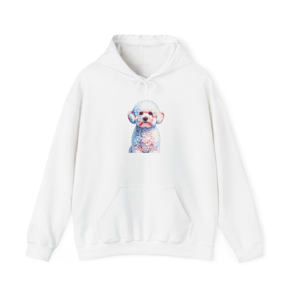 Bichon Frise Hoodie | Living Work of Art Collection | Pointillism Style