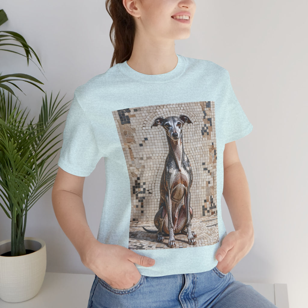 Italian Greyhound T Shirt | Living Work of Art Collection | Mosaic Style