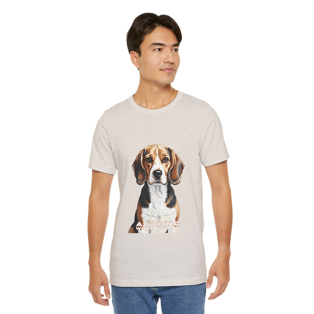Beagle T Shirt | Living Work of Art Collection | Pointillism Style