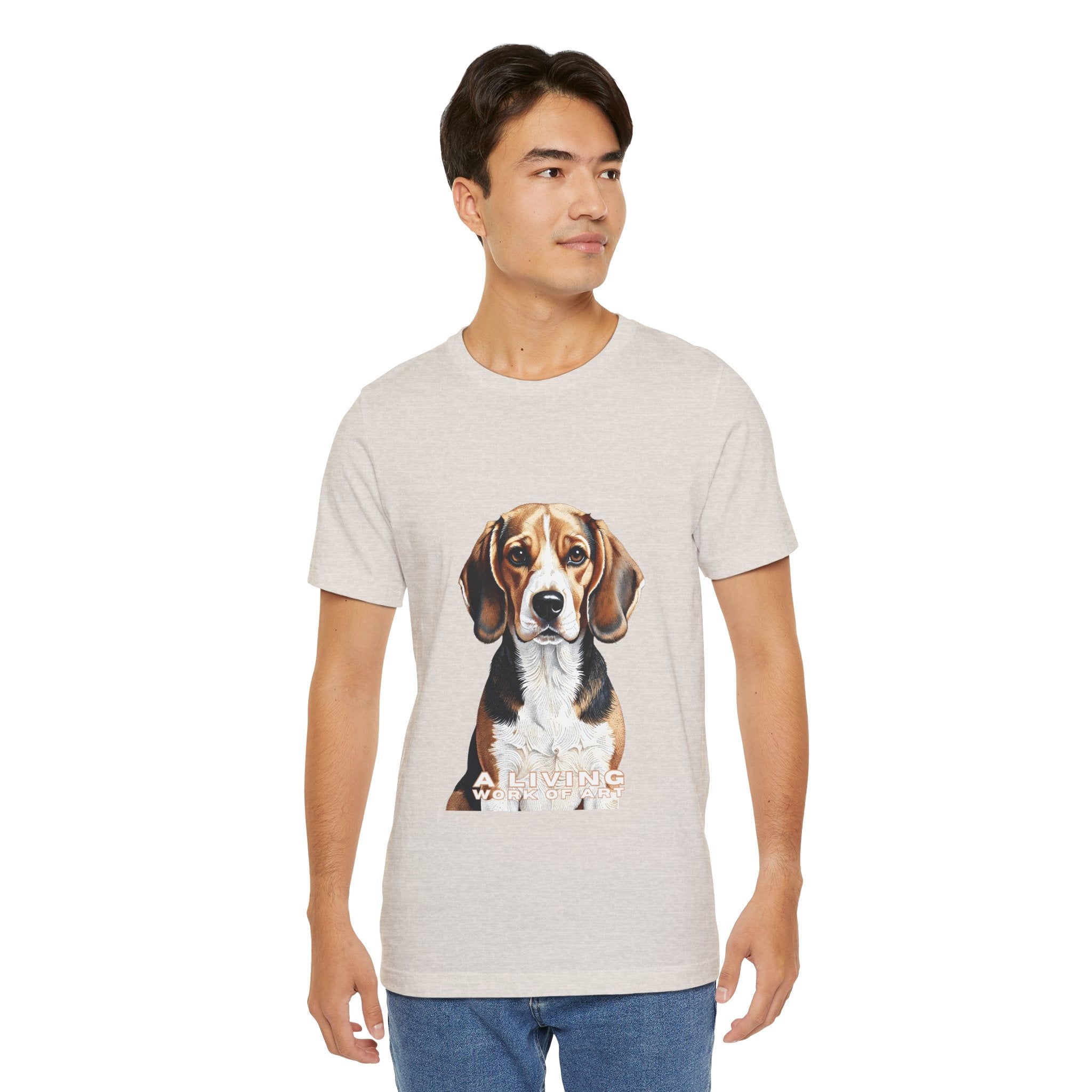 Beagle T Shirt | Living Work of Art Collection | Pointillism Style