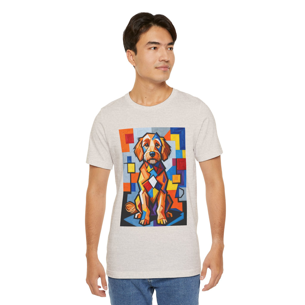 Goldendoodle T Shirt | Living Work of Art Collection | Cubist Style