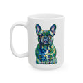 French Bulldog Coffee Mug | Living Work of Art Collection | Pointillism Style