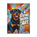 Rottweiler Canvas Wall Art | Living Work of Art Collection | Pop Art Print