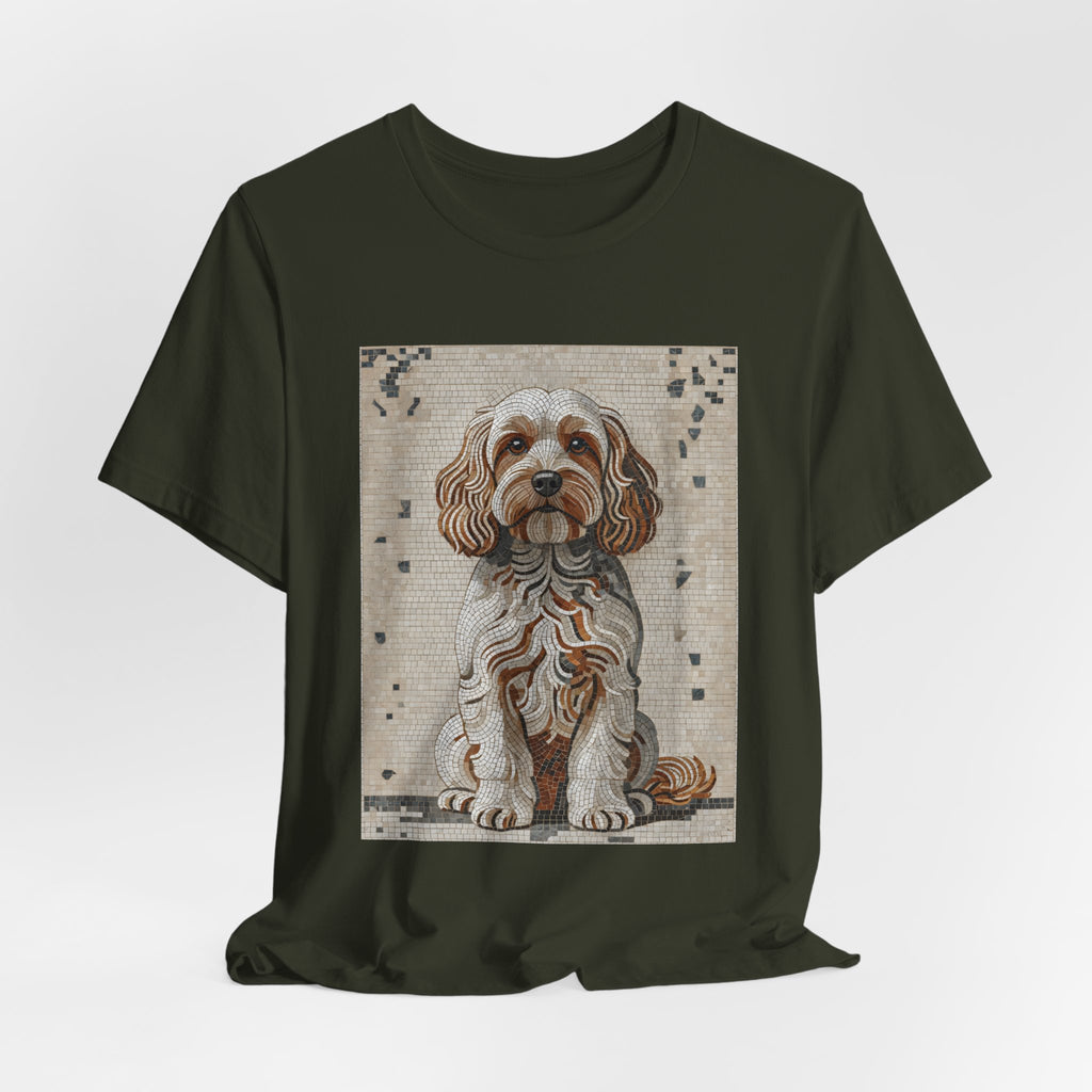 Cavapoo T Shirt | Living Work of Art Collection | Mosaic Style
