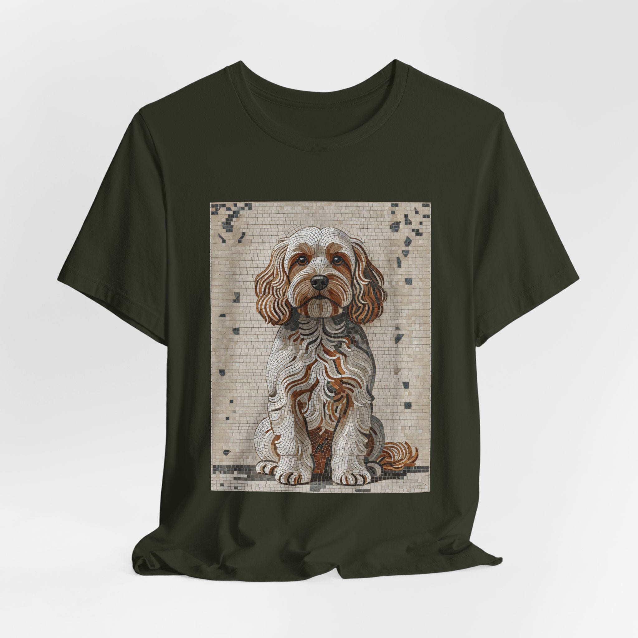 Cavapoo T Shirt | Living Work of Art Collection | Mosaic Style
