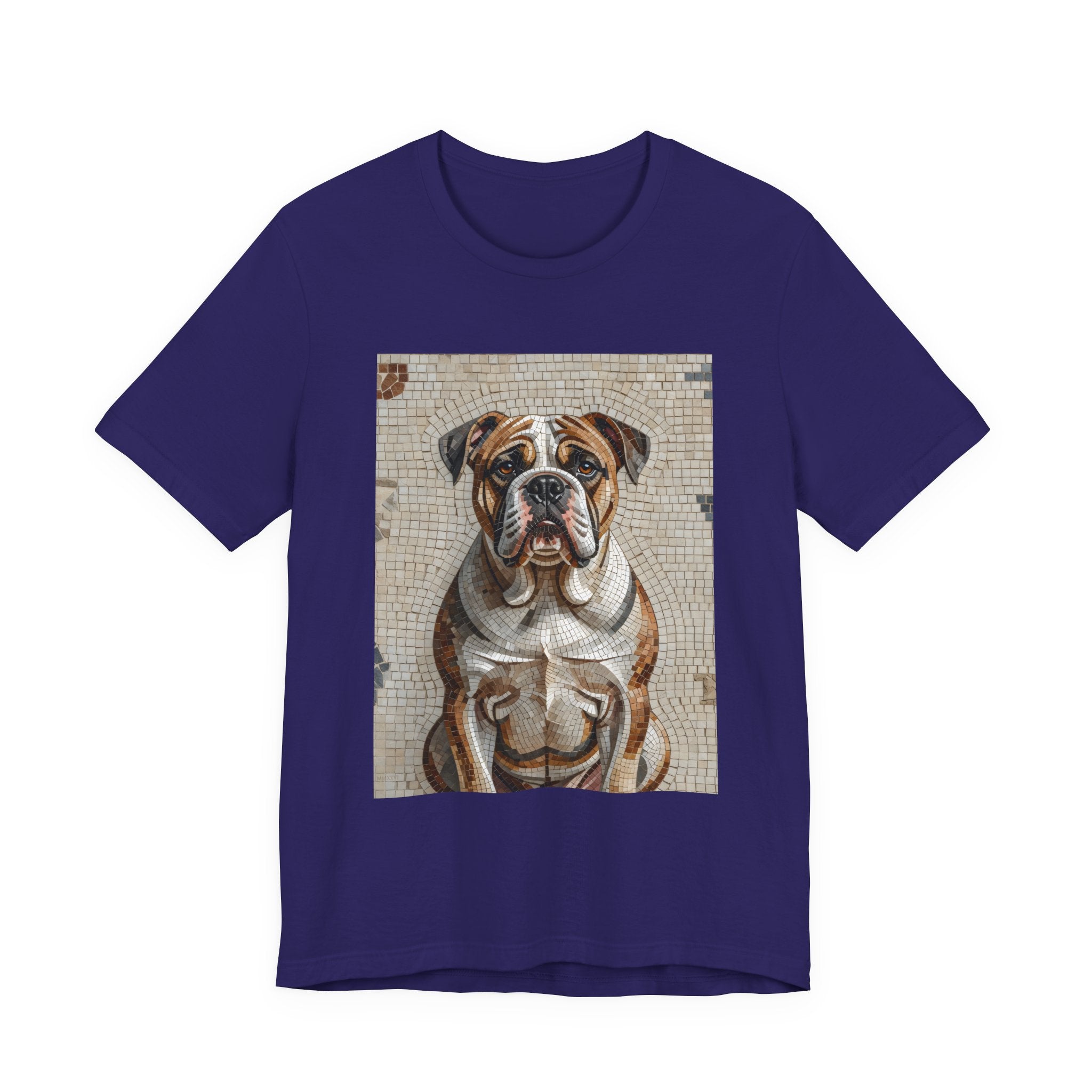 Bulldog T Shirt | Living Work of Art Collection | Mosaic Style