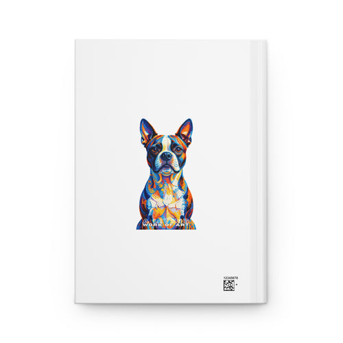 Boston Terrier Notebook | Living Work of Art Collection | Pointillism Style