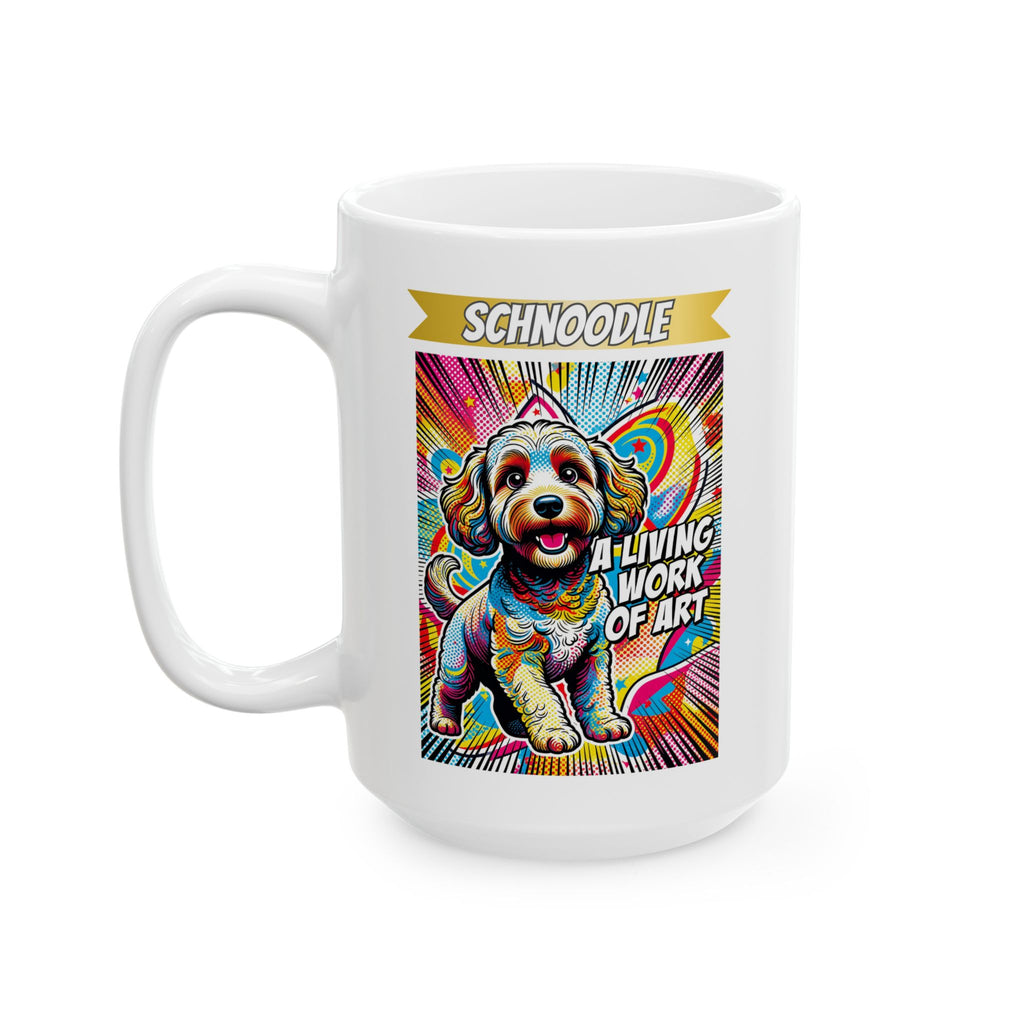 Schnoodle Coffee Mug | Living Work of Art Collection | Pop Art