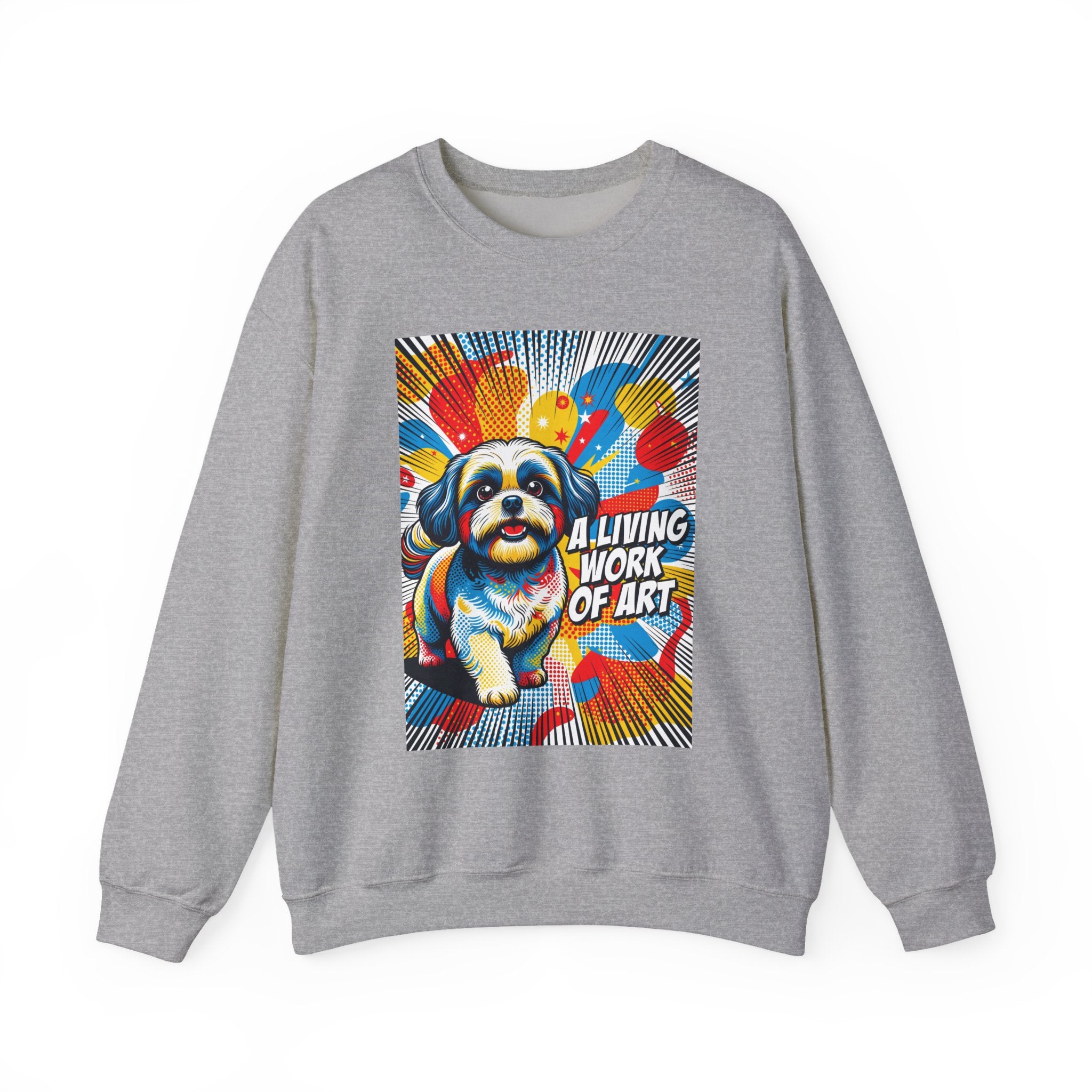 Shih Tzu Sweatshirt | Living Work of Art Collection | Pop Art