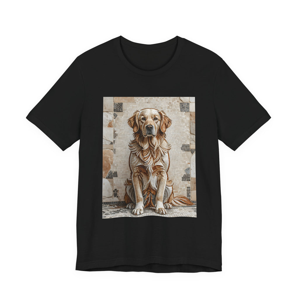 Golden Retriever T Shirt | Living Work of Art Collection | Mosaic Style