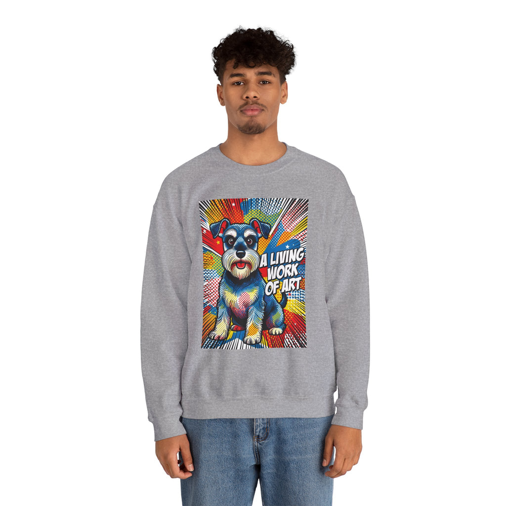 Schnauzer Sweatshirt | Living Work of Art Collection | Pop Art
