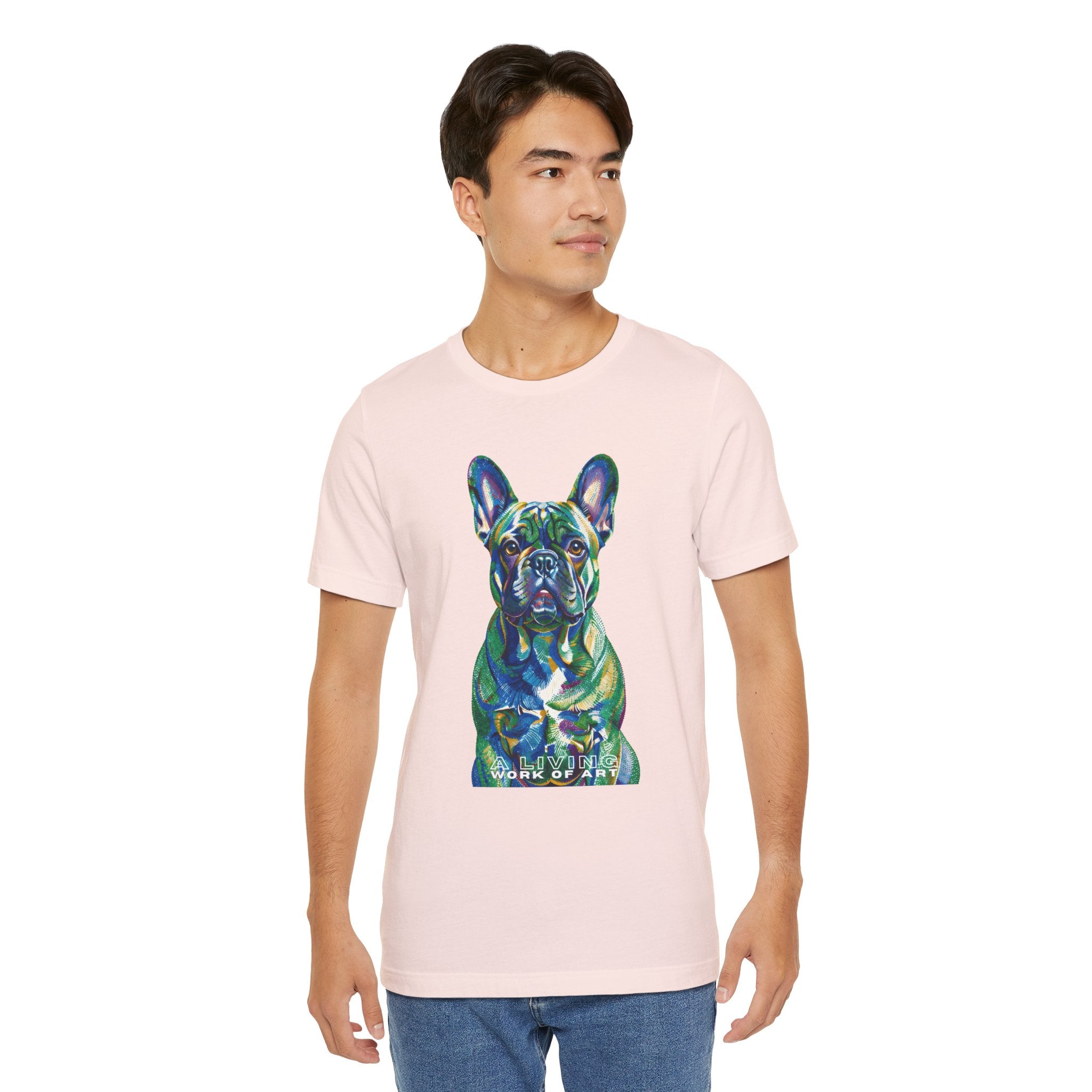 French Bulldog T Shirt | Living Work of Art Collection | Pointillism Style