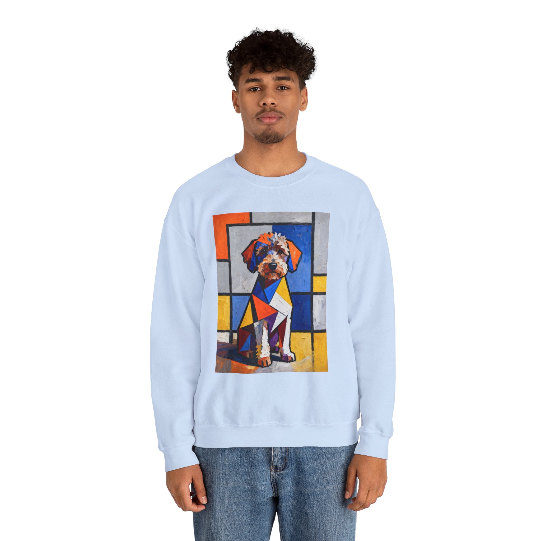 Schnoodle Sweatshirt | Living Work of Art Collection | Cubist Style