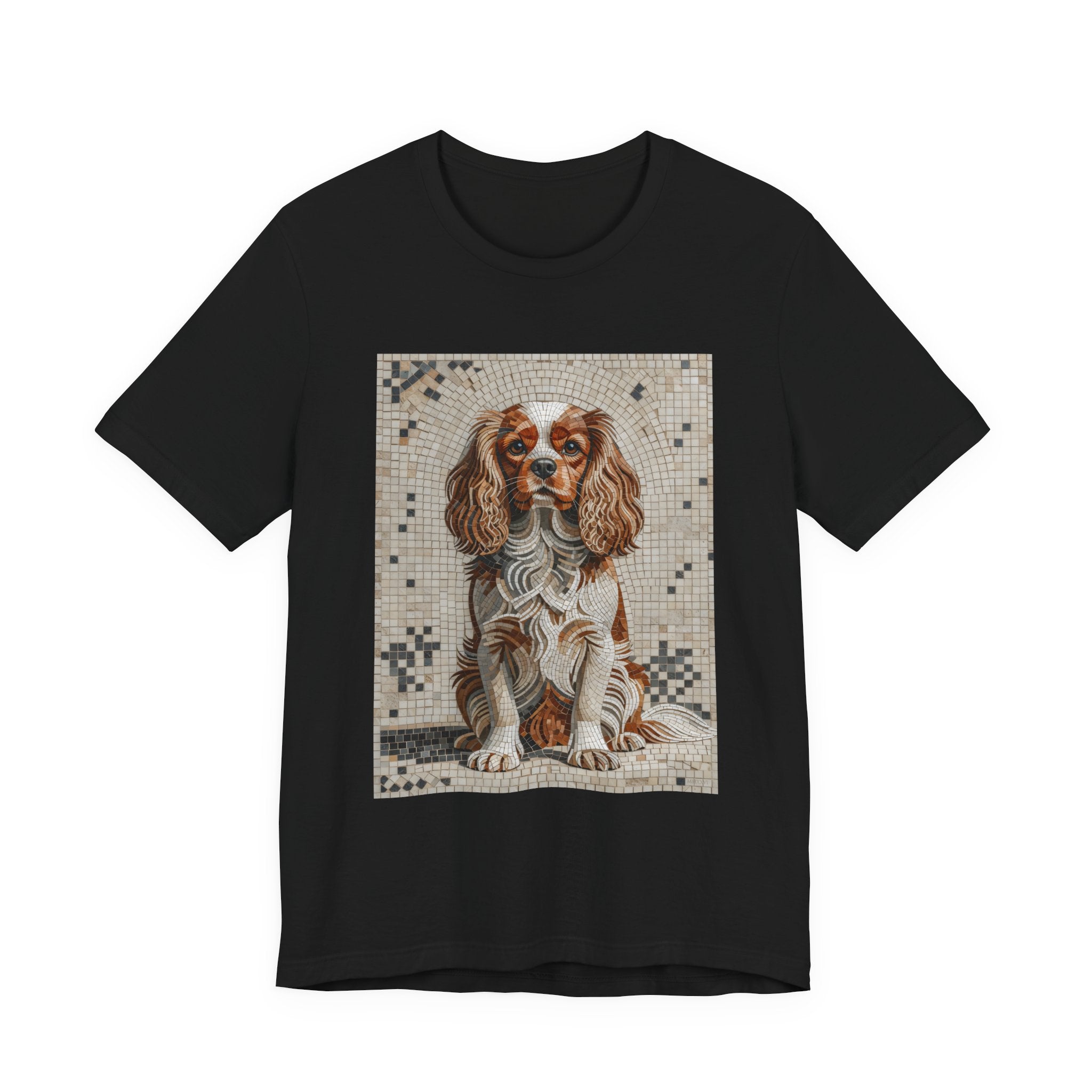 Cavalier King Charles Spaniel T Shirt | Living Work of Art Collection | Mosaic Style