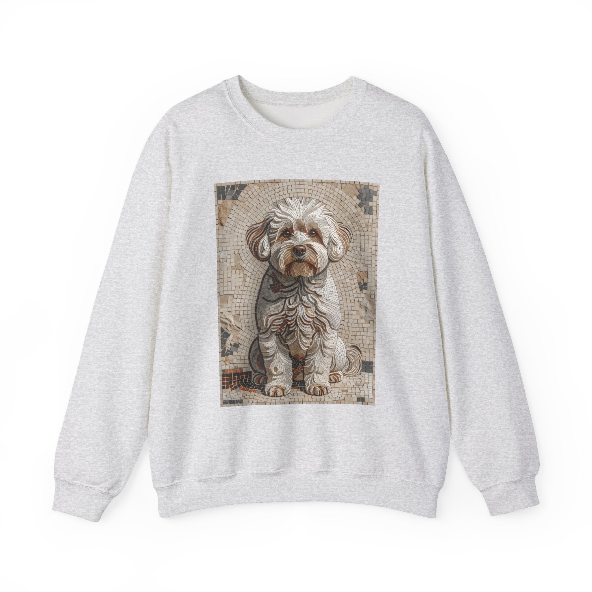 Bichon Frise Sweatshirt | Living Work of Art Collection | Mosaic Style