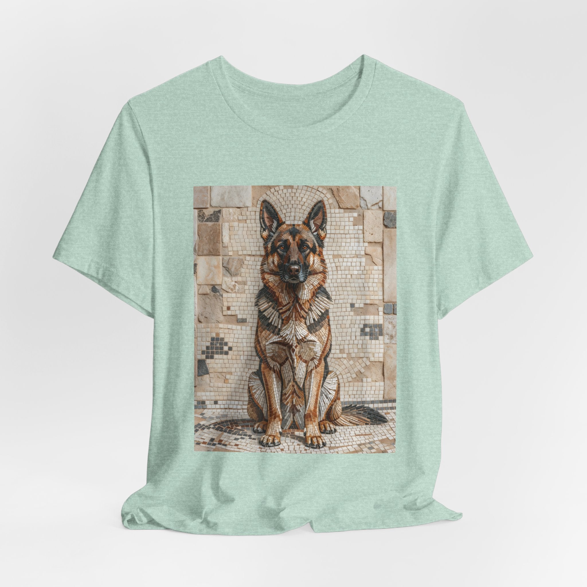 German Shepherd T Shirt | Living Work of Art Collection | Mosaic Style