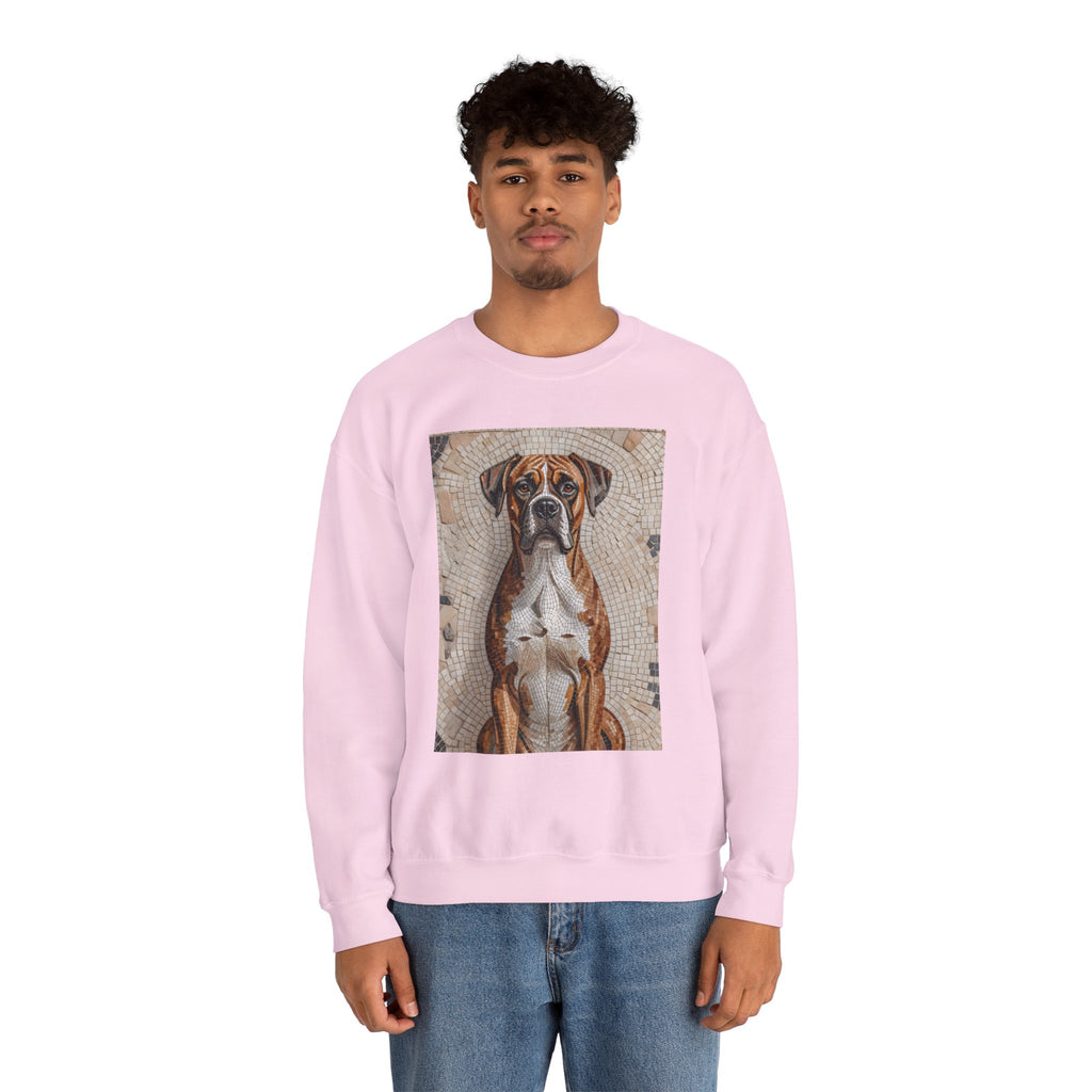 Boxer Sweatshirt | Living Work of Art Collection | Mosaic Style