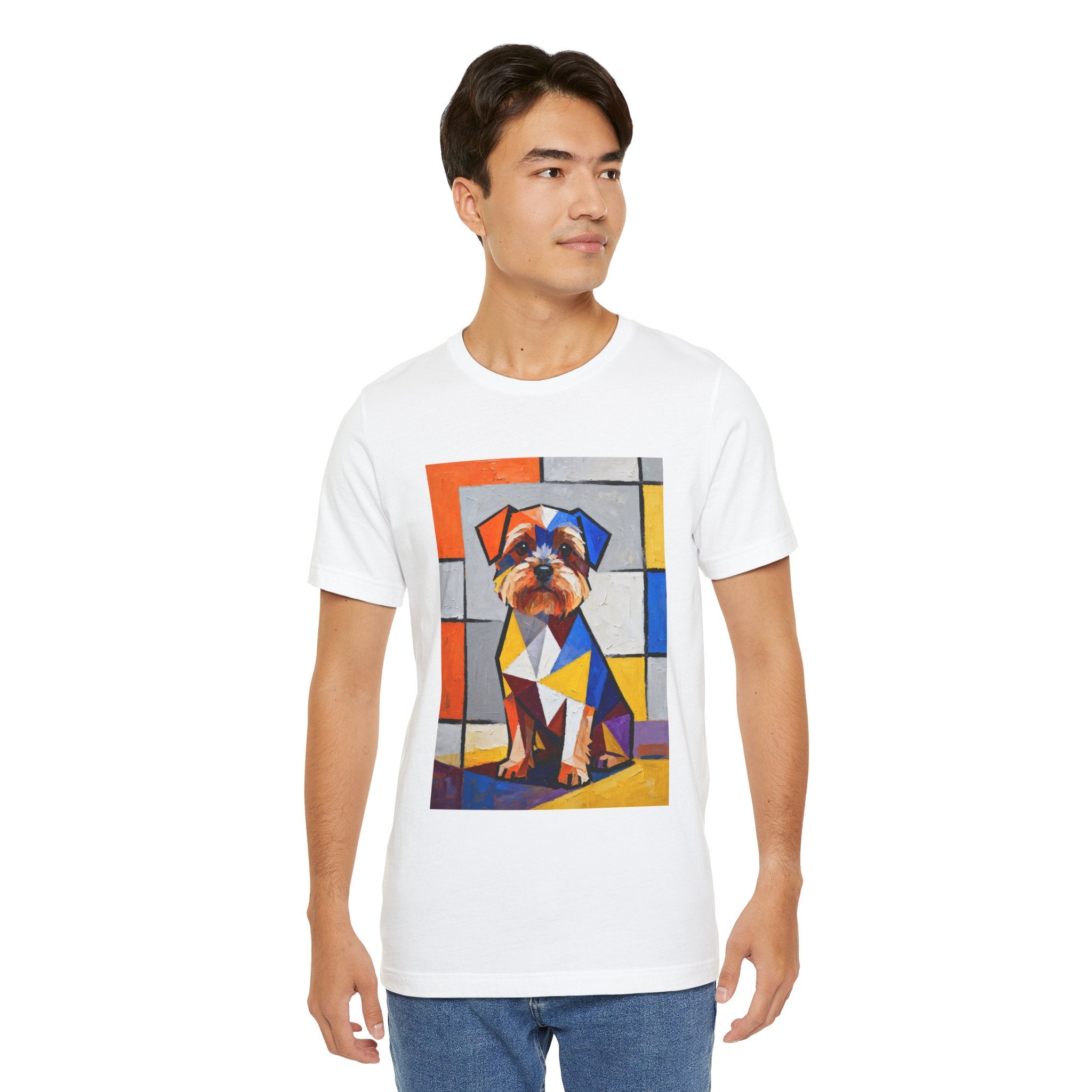 Yorkipoo T Shirt | Living Work of Art Collection | Cubist Style