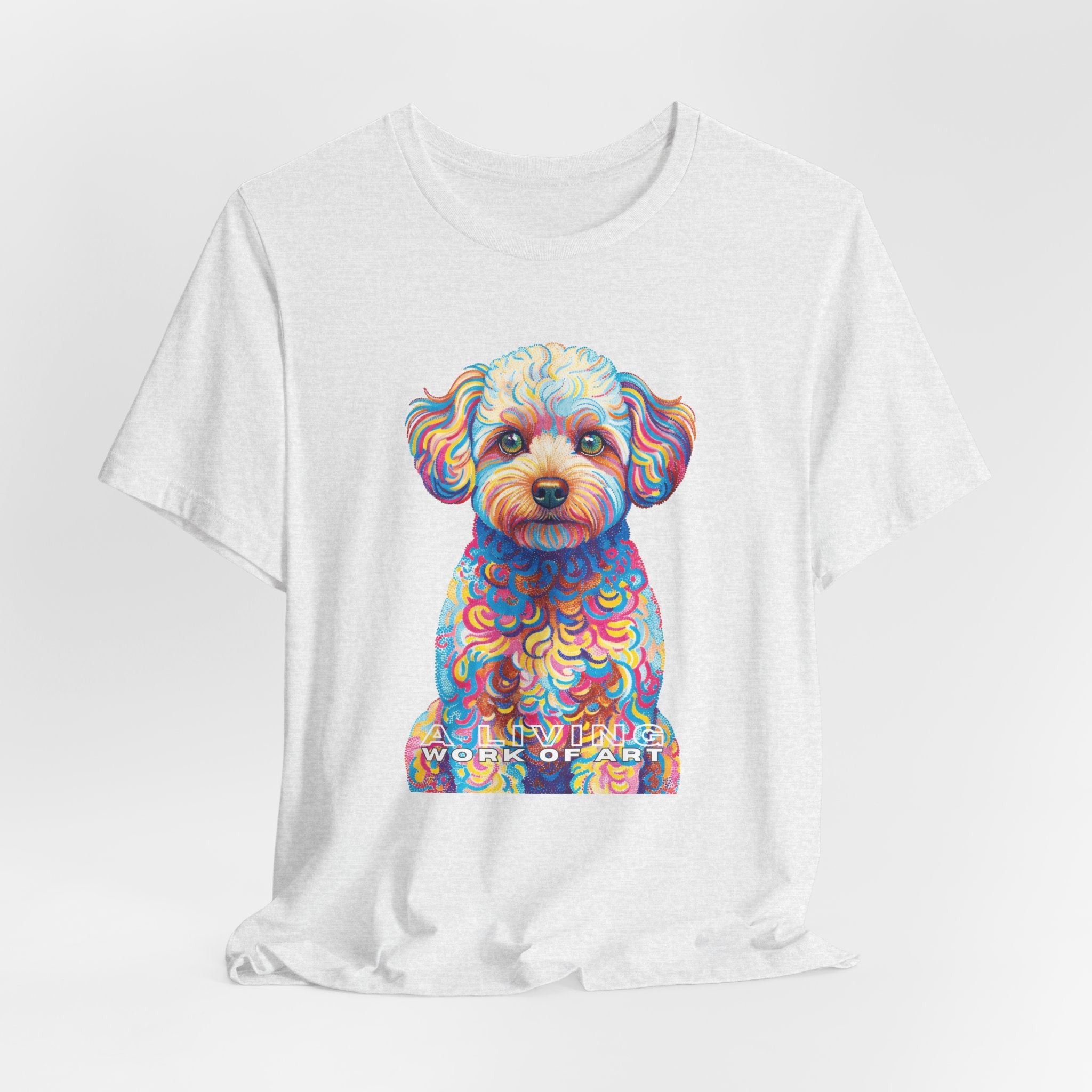 Maltipoo T Shirt | Living Work of Art Collection | Pointillism Style
