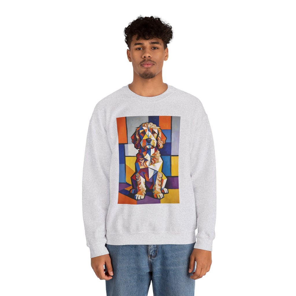 Cockapoo Sweatshirt | Living Work of Art Collection | Cubist Style