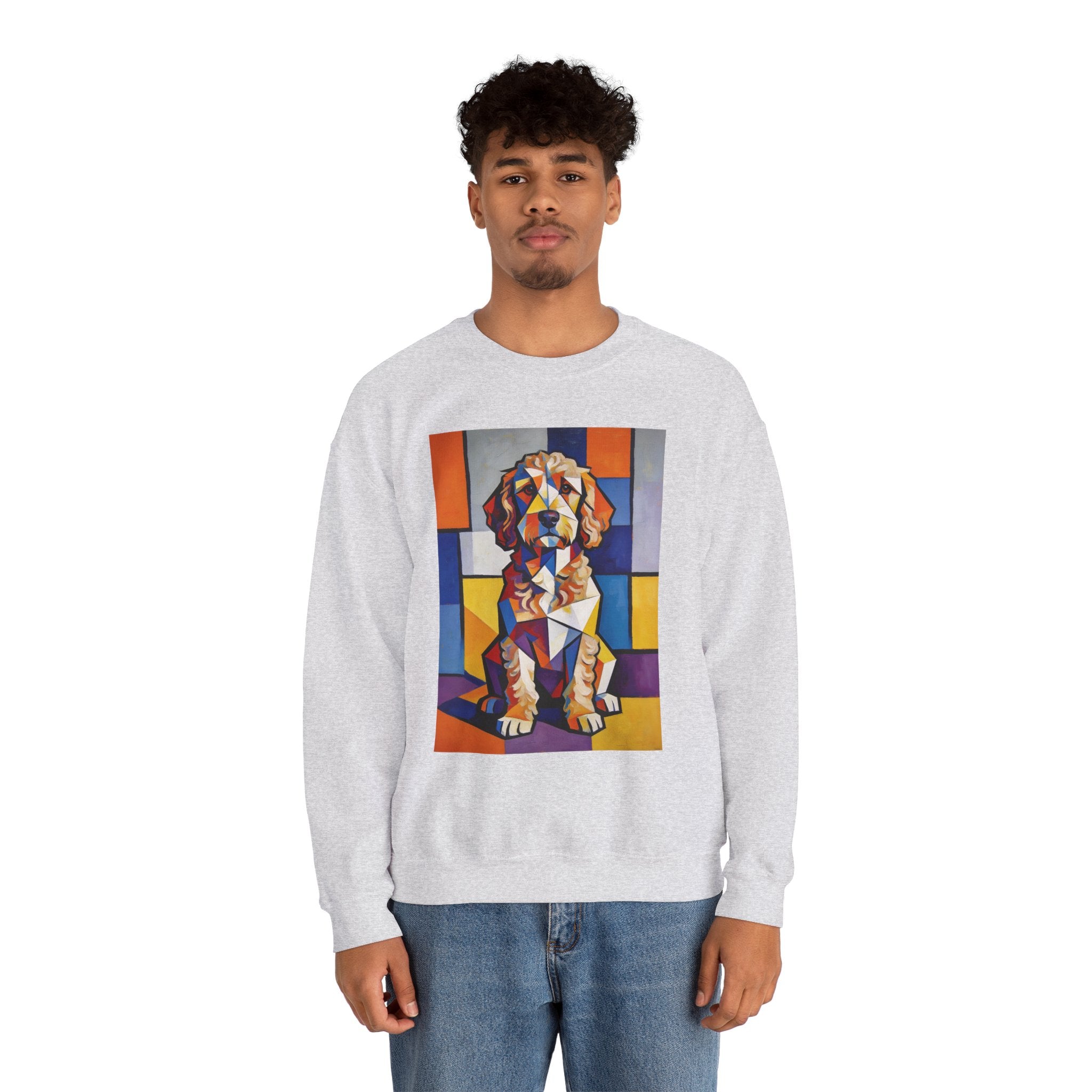Cockapoo Sweatshirt | Living Work of Art Collection | Cubist Style