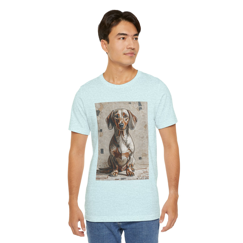 Dachshund T Shirt | Living Work of Art Collection | Mosaic Style