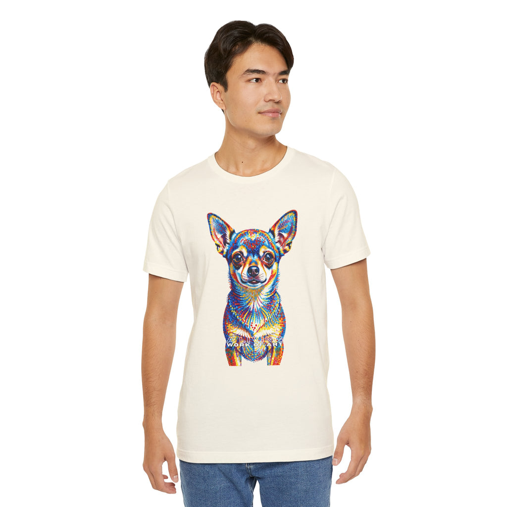 Chihuahua T Shirt | Living Work of Art Collection | Pointillism Style