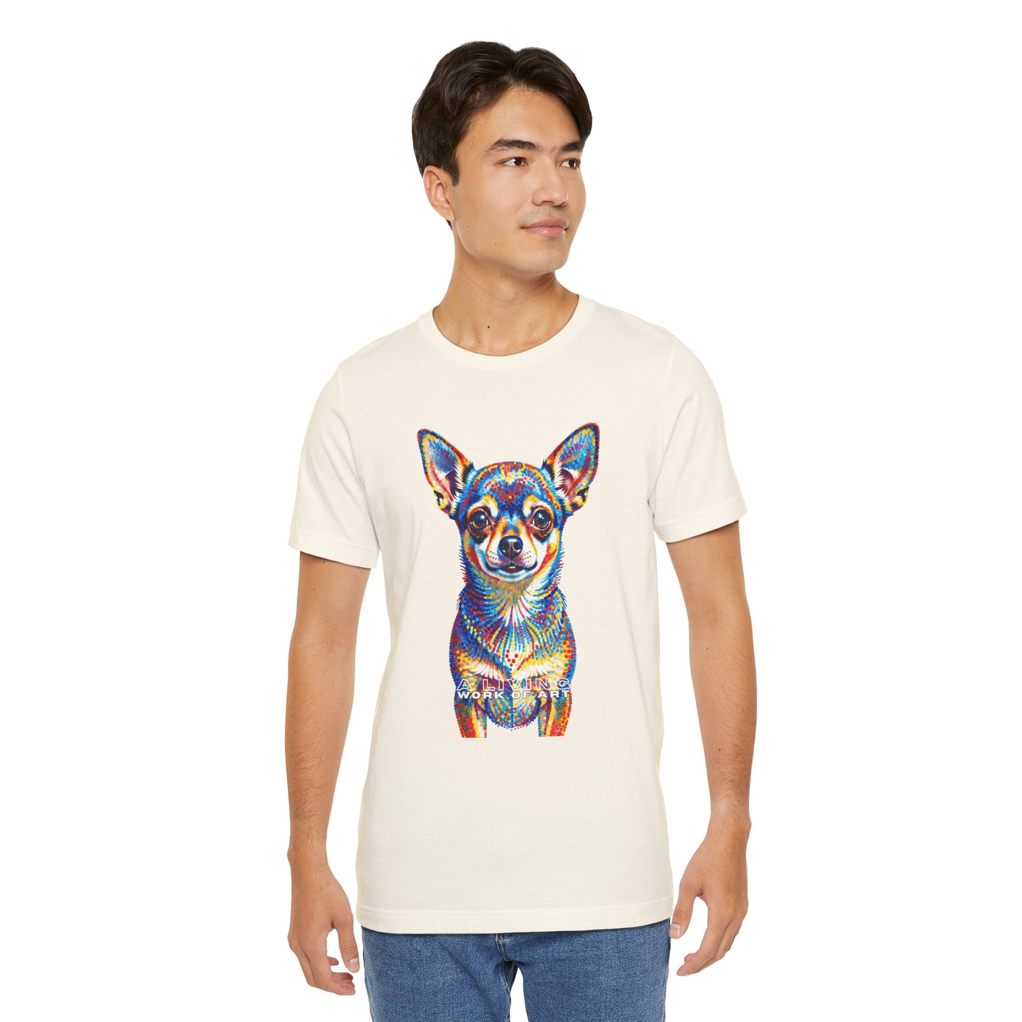 Chihuahua T Shirt | Living Work of Art Collection | Pointillism Style