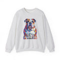 Bulldog Sweatshirt | Living Work of Art Collection | Pointillism Style