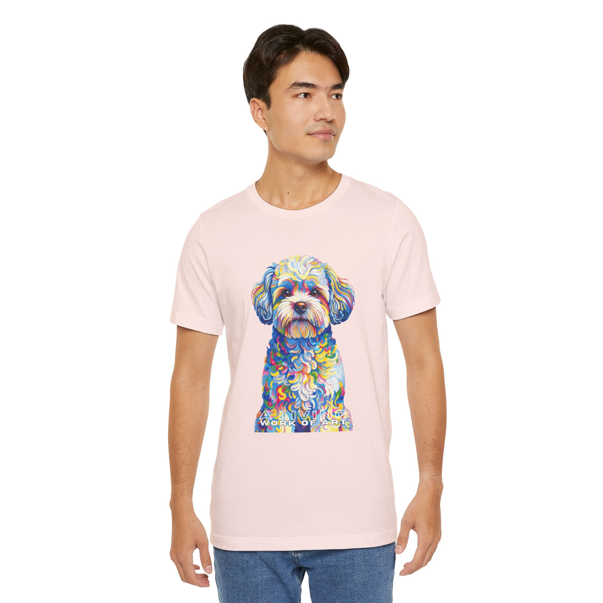Shih-Poo T Shirt | Living Work of Art Collection | Pointillism Style