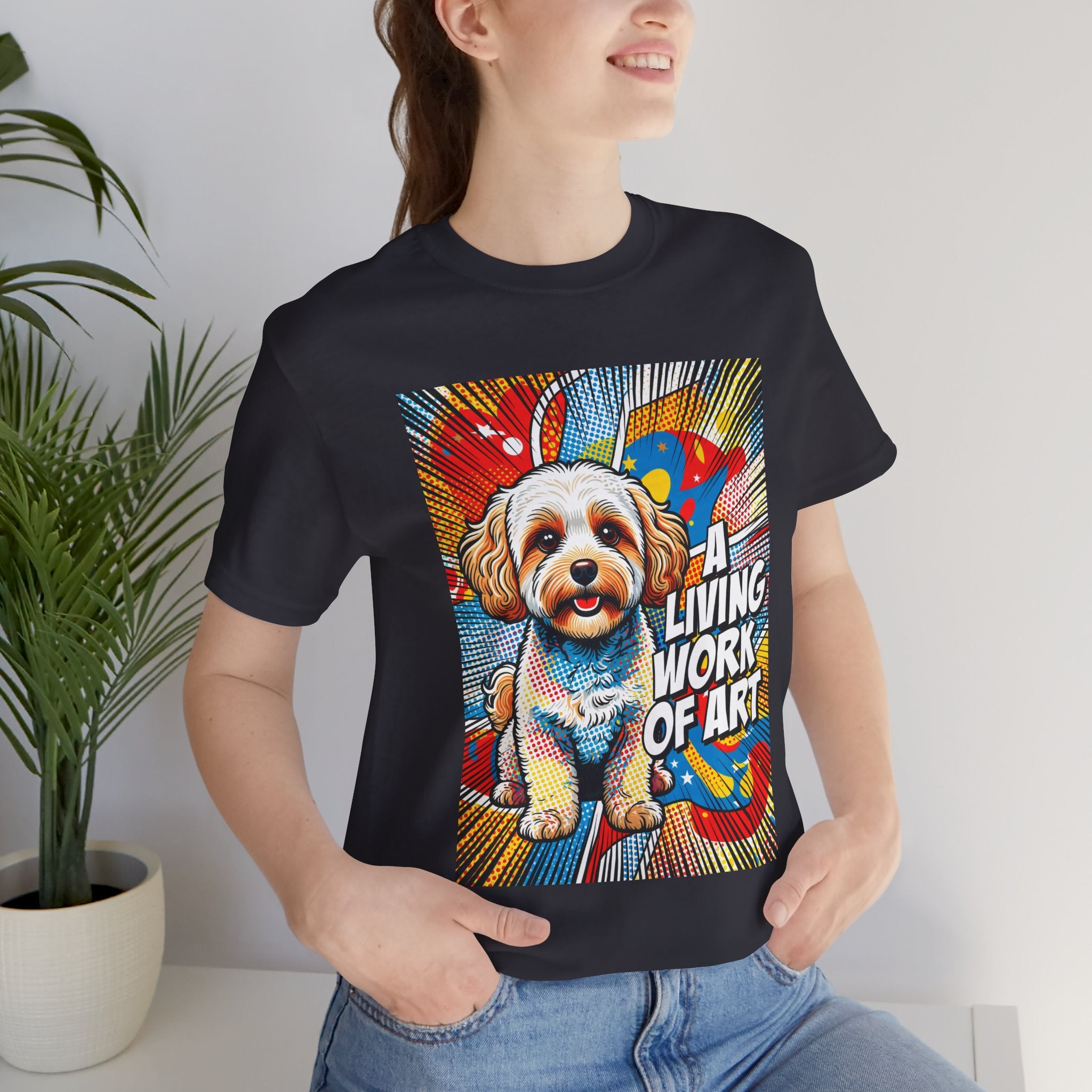 Maltipoo T Shirt | Living Work of Art Collection | Pop Art