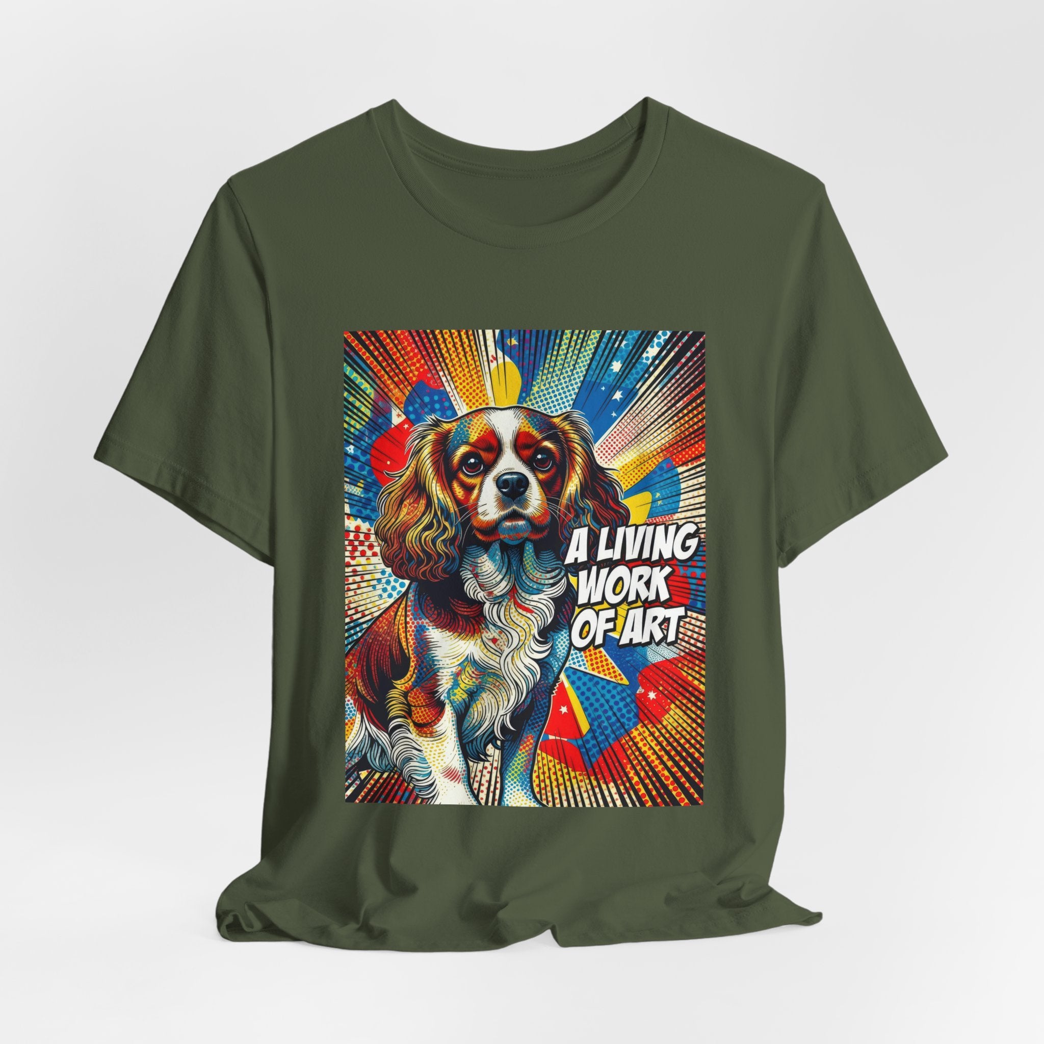 Cavalier King Charles Spaniel T Shirt | Living Work of Art Collection | Pop Art