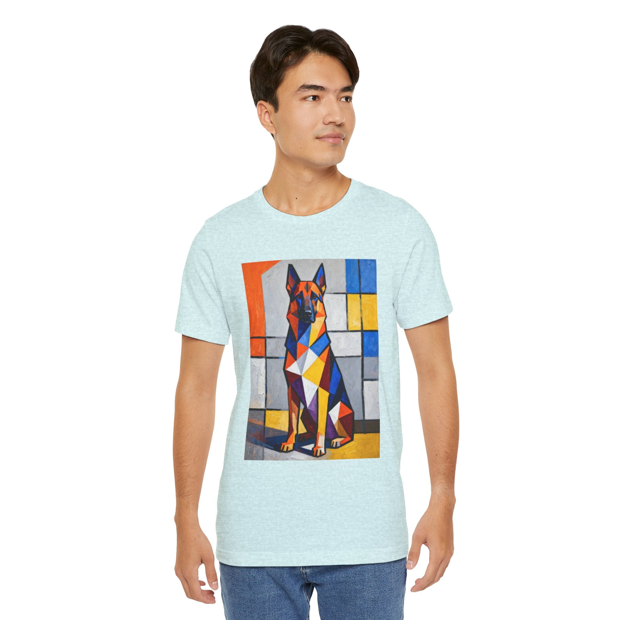 German Shepherd T Shirt | Living Work of Art Collection | Cubist Style