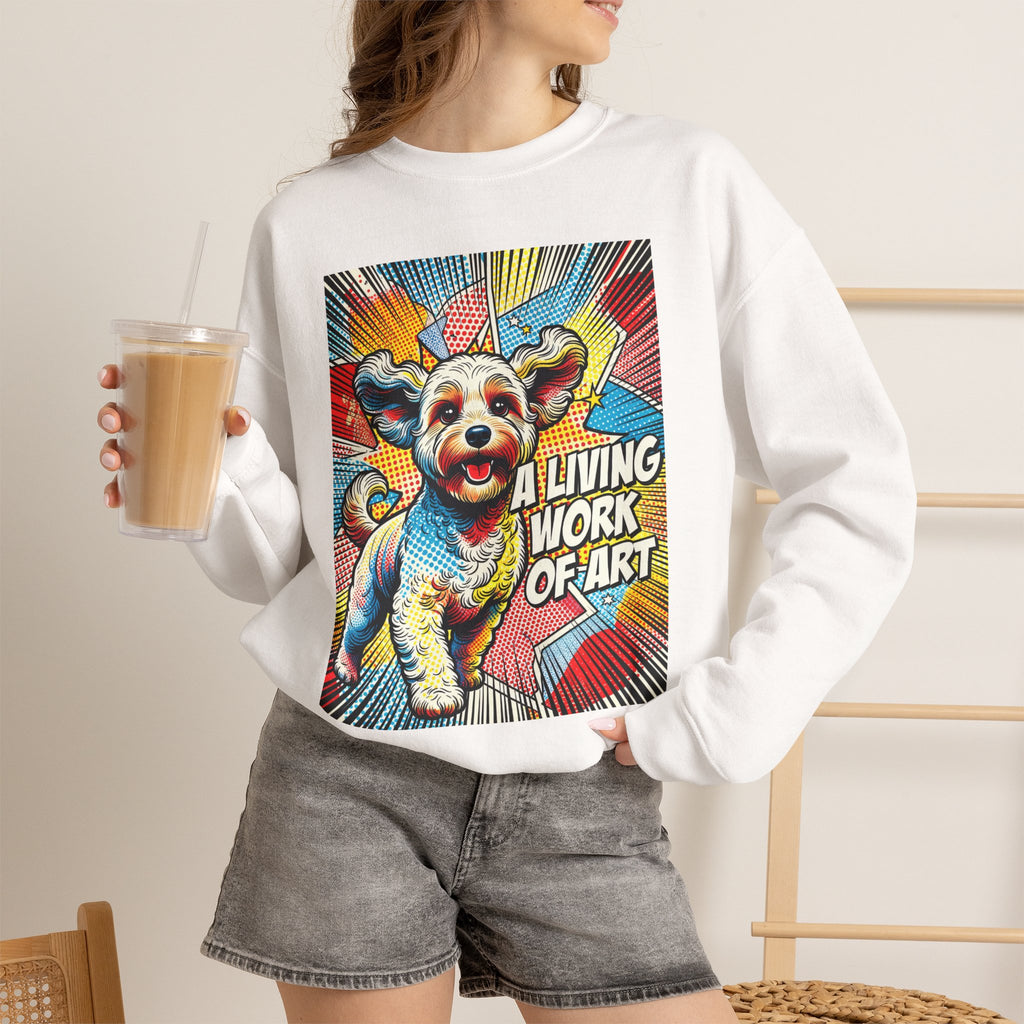 Cockapoo Sweatshirt | Living Work of Art Collection | Pop Art