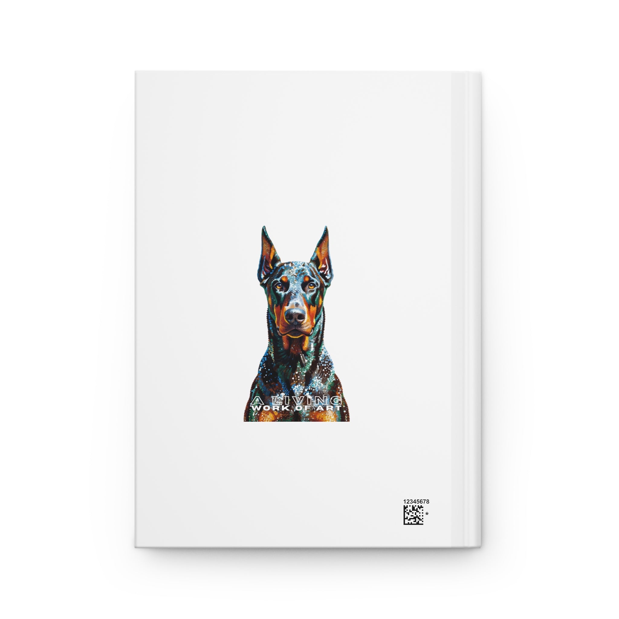 Doberman Pinscher Notebook | Living Work of Art Collection | Pointillism Style