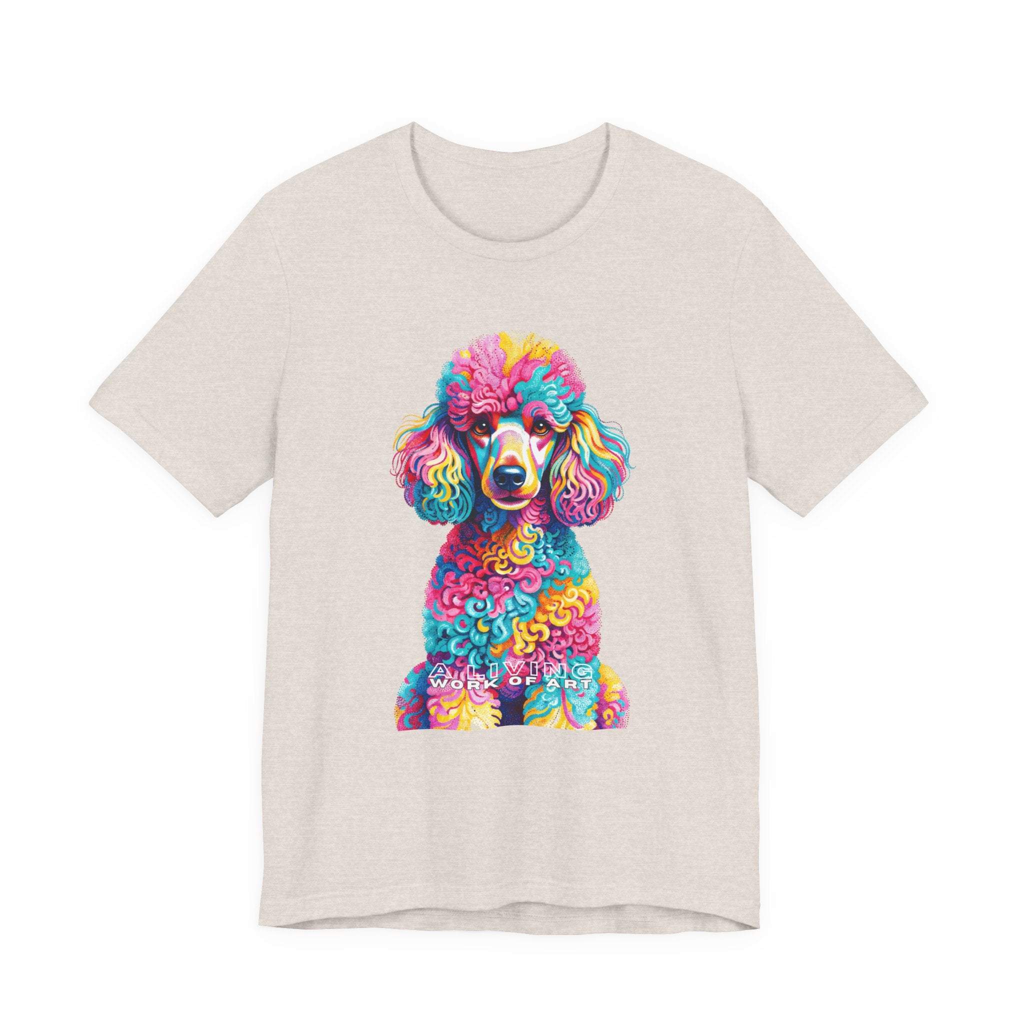 Poodle T Shirt | Living Work of Art Collection | Pointillism Style
